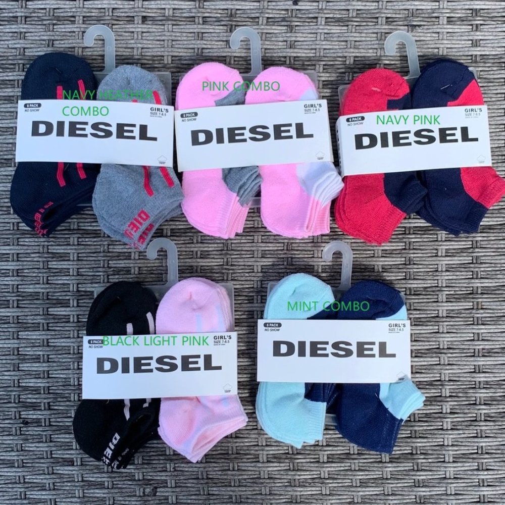 size7-8.5 girl noshow socks (any 2 set W/12-pack)